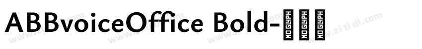 ABBvoiceOffice Bold字体转换